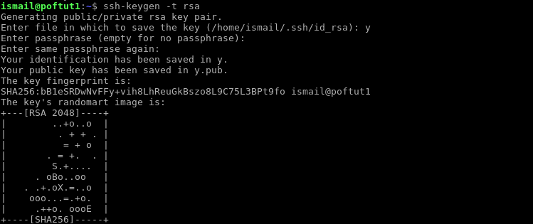 Generate ssh key linux github